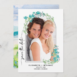 Frühlingshirge | Wildblumen Foto Hochzeit Save The Date