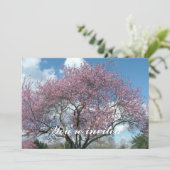 Frühlingshirschblüte Einladung (Stehend Vorderseite)