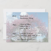 Frühlingshirschblüte Einladung (Rückseite)