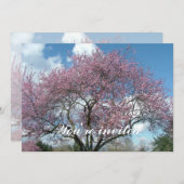 Frühlingshirschblüte Einladung (Vorne/Hinten)