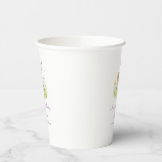Frühlingshirsche Papiertasse Pappbecher (Links)