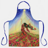 Frühlingshirsche Schürze Blume (Vorderseite)