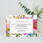 Frühlingshitz | Blume WEDD Empfang Begleitkarte (Stehend Vorderseite)