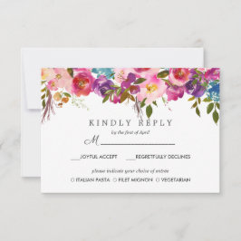 Frühlingshitz | Floral Wedding RSVP MEAL Option