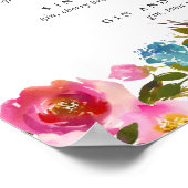 Frühlingshitz | Pink Floral Signature Cocktail Men Poster (Ecke)