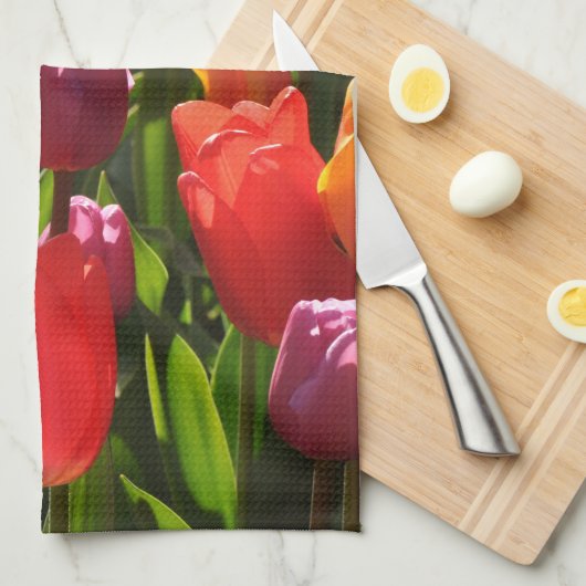 Frühlingshitze Geschirrtuch (Viertel Falte)