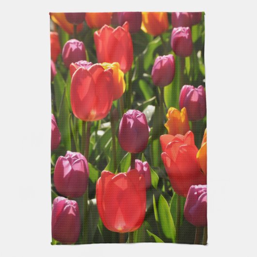 Frühlingshitze Geschirrtuch (Vertikal)