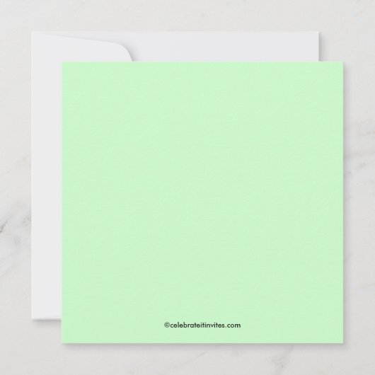 Frühlingshitzer Tree Bridal Dusche Einladung (Rückseite)