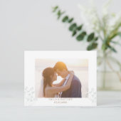 Frühlingshochzeit Foto Danke Postkarte (Stehend Vorderseite)