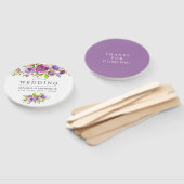 FrühlingsHochzeit Wasserfarbe Blumengefallen Fächer (Non-assembled)