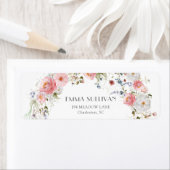 Frühlingshof Arc Wildblumen Rosa Weiße Hochzeit (Insitu)