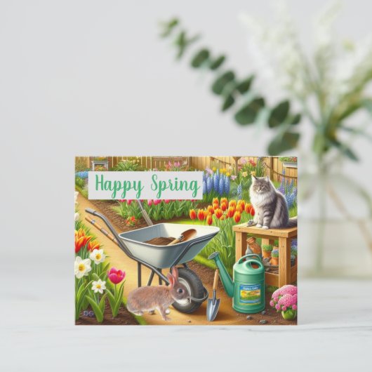 Frühlingshöhe Postkarte (Stehend Vorderseite)