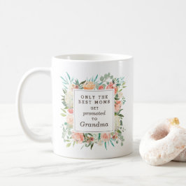 Frühlingshöhe und Pfirsichfarben Blumengranma Kaffeetasse