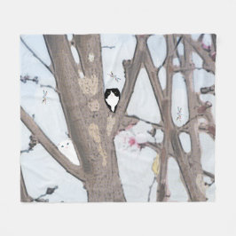 Frühlingsholz Mittlere Fleece Blanket