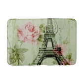 Frühlingsholz Rosa Blumenzauber, Periseiffelturm Badematte (Vorderseite)