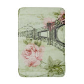 Frühlingsholz Rosa Blumenzauber, Periseiffelturm Badematte (Vorderseite Vertikal)