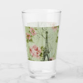 Frühlingsholz Rosa Blumenzauber, Periseiffelturm Glas (Rückseite)