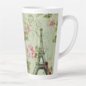 Frühlingsholz Rosa Blumenzauber, Periseiffelturm Milchtasse (Rechts)