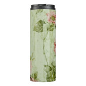 Frühlingsholz Rosa Blumenzauber, Periseiffelturm Thermosbecher (Rückseite)