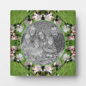 Frühlingsholz Rosa und Weiß Blüten ergänzen Ihr Fo Fotoplatte (Vorderseite)