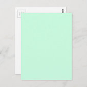Frühlingsholzfarbe Pastellgrün Minze Postkarte (Vorne/Hinten)