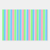 Frühlingsholzstreifen Geschenkpapier Set (Vorderseite)