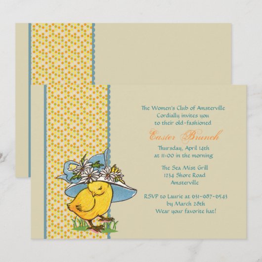 Frühlingshonnet-Einladung Einladung (Vorne/Hinten)