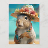 Frühlingshörnchen Postkarte (Vorderseite)