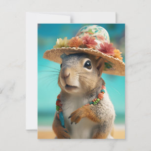 Frühlingshörnchen Postkarte
