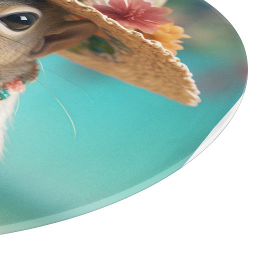 Frühlingshörnchen Schneidebrett (Ecke)