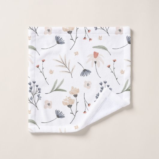Frühlingshuchtel mit Blumenbezug Set (Waschlappen)