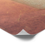 Frühlingshügel in Textur Poster (Ecke)