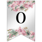 Frühlingshügel Rosa Blumenzange Wimpelkette (Zweite Fahne)