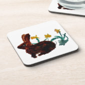 Frühlingshuhn Kanbit Untersetzer (Linke Seite)