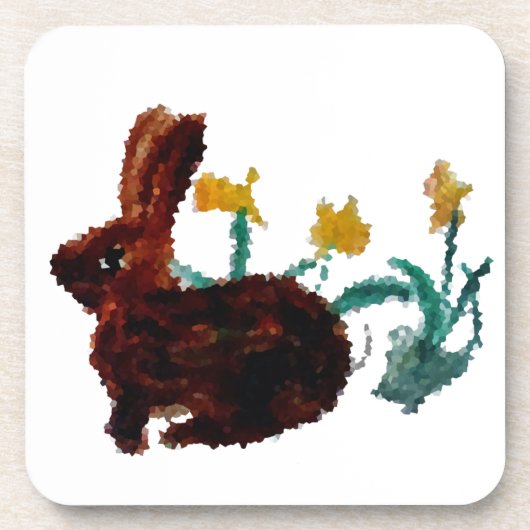 Frühlingshuhn Kanbit Untersetzer (Vorderseite)