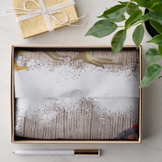 Frühlingshühner Hühner Wasserfarbe Seidenpapier (Geschenk)