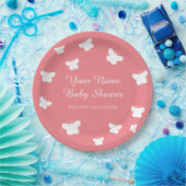 Frühlingshühner Party Korallenschmetterling Pappteller (Party)