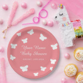 Frühlingshühner Party Korallenschmetterling Pappteller (Party)