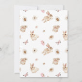 Frühlingshühner Sommerdusche Einladung (Rückseite)