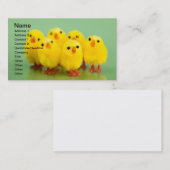 Frühlingshühner Visitenkarte (Vorne/Hinten)
