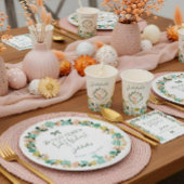 Frühlingshühner Wildblume Osterfest Kinderdusche B Serviette