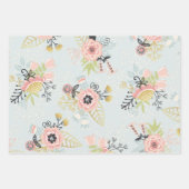 Frühlingshülsen Bouquet Wrapping Paper Sheets (Set Geschenkpapier Set (Vorderseite)