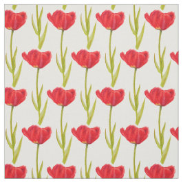 Frühlingshuppe, rot und grün, Aquarellstoff Stoff