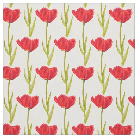 Frühlingshuppe, rot und grün, Aquarellstoff Stoff (Muster)