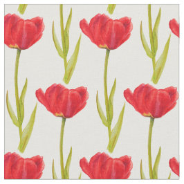 Frühlingshuppe, rot und grün, Aquarellstoff Stoff