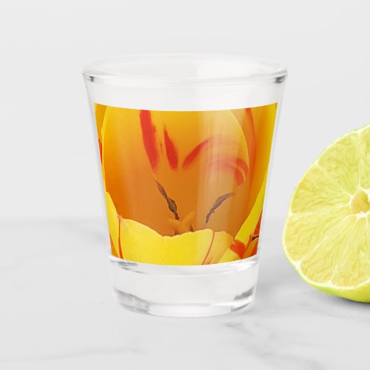 Frühlingshuppe Schnapsglas (Vorderseite)