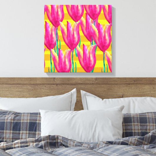 Frühlingshuppen Canvas Print Leinwanddruck (Insitu (Schlafzimmer))