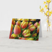 Frühlingshuppen Karte (Gelbe Blume)