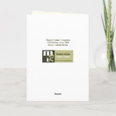 Frühlingshuppen. Kunsthistorische Karte (Rückseite)