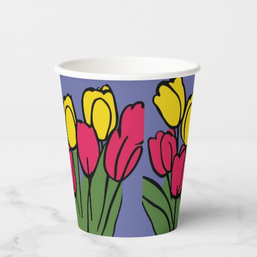 Frühlingshuppen Pappbecher (Vorderseite)